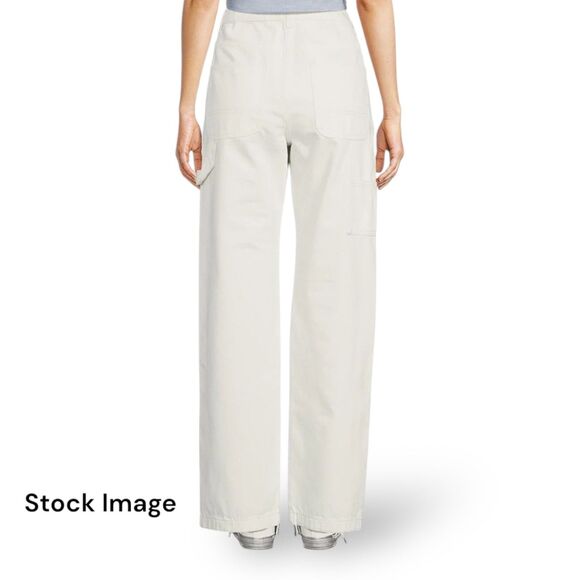 CHELSEA & VIOLET Olivia Denim High Rise‎ 5 Pocket Carpenter Jean Wm Sz 26 White - Picture 4 of 5